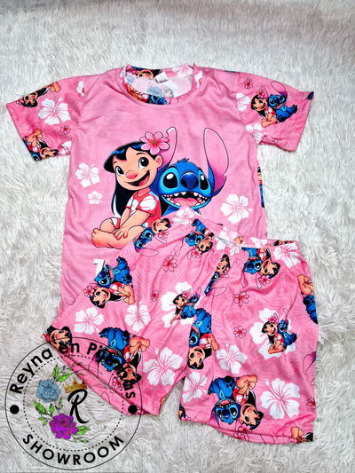 PIJAMA VERANO STITCH ROSA