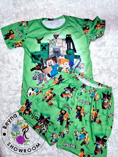 PIJAMA VERANO MINECRAFT