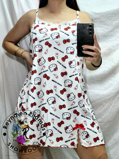 CAMISOLIN KITTY FONDO BLANCO