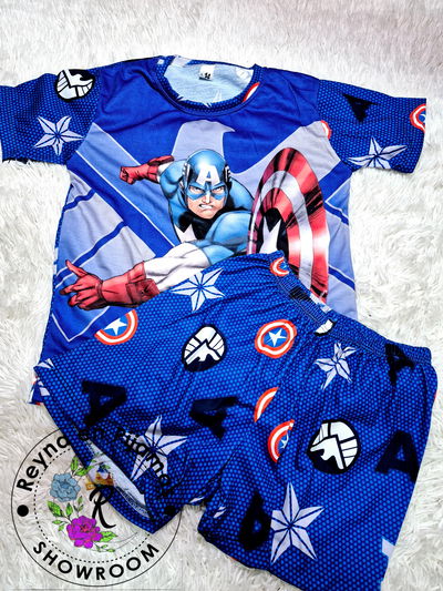 PIJAMA VERANO CAPITAN AMERICA