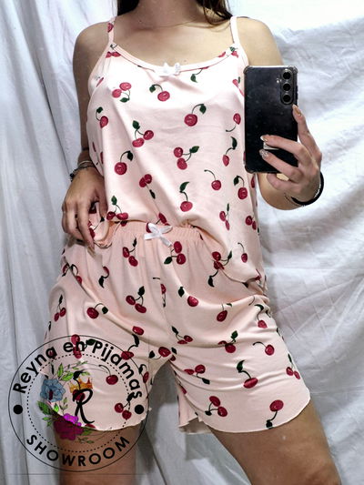 PIJAMA TIRITAS CEREZAS
