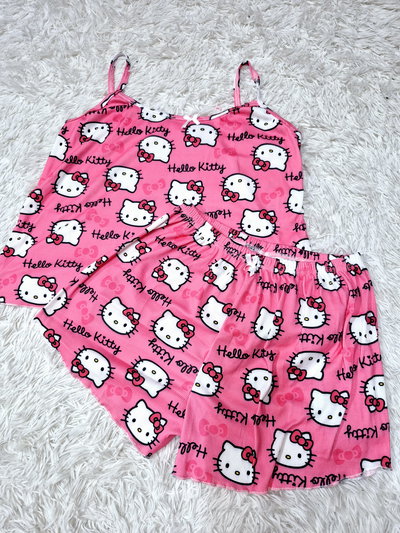 PIJAMA TIRITAS KITTY ROSA