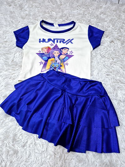 CONJUNTO NIÑA KPOP AZUL