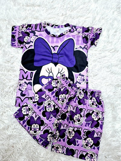 PIJAMA VERANO MINNIE VIOLETA 