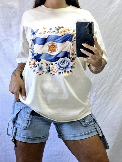 REMERA BANDERA ARGENTINA  