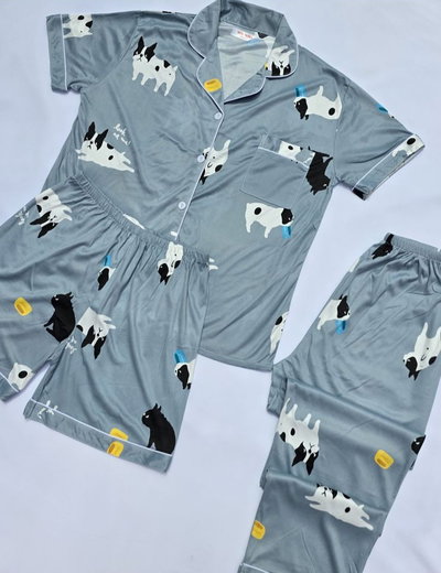PIJAMA 3 PIEZAS BULLDOG