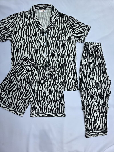 PIJAMA 3 PIEZAS ZEBRA 