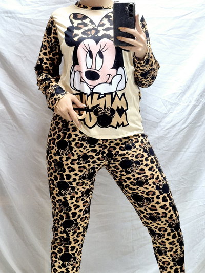PIJAMA INVIERNO MINNIE PRINT