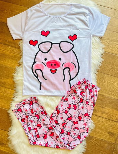 PIJAMA CURVY PRIMAVERA CHANCHO