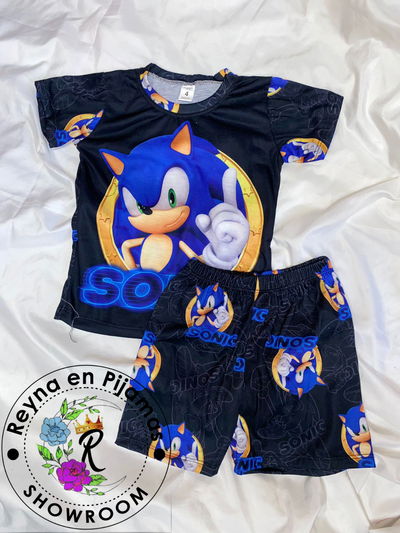 PIJAMA VERANO SONIC NEGRO