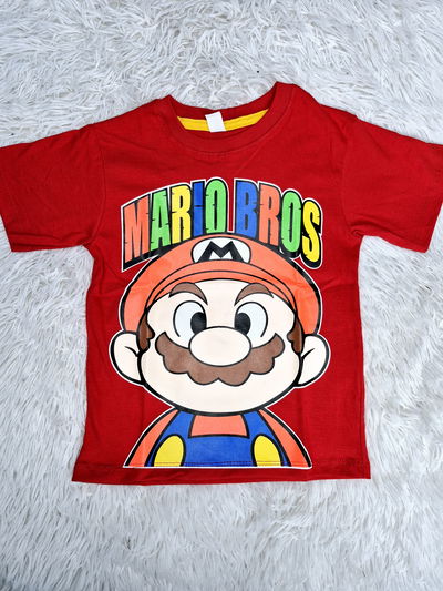 REMERA DE NIÑOS MARIO BROS