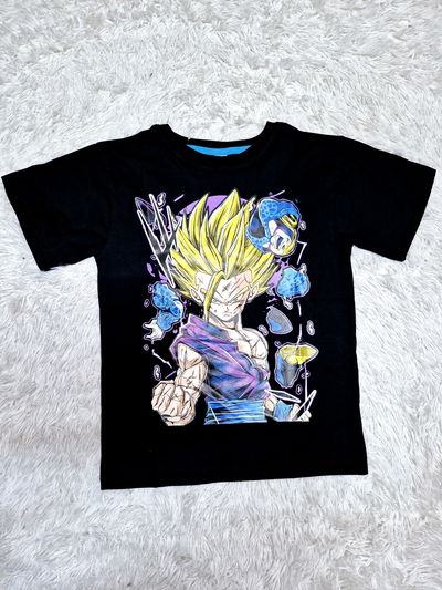 REMERA ANIMADA GOKU NEGRA