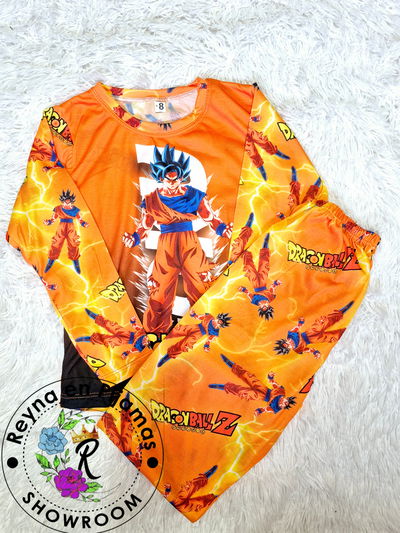 PIJAMA INVIERNO GOKU NARANJA