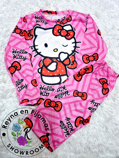 PIJAMA INVIERNO KITTY ROSA