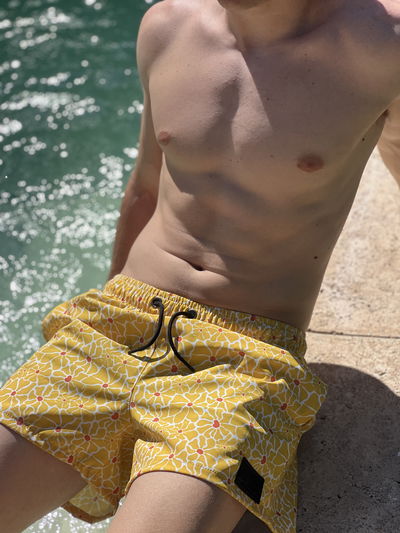 Malla Hombre | Flowers Yellow