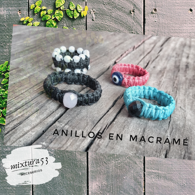 Anillo Micro macramé