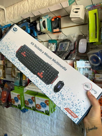 Kit Teclado y Mouse multimedia, con cable