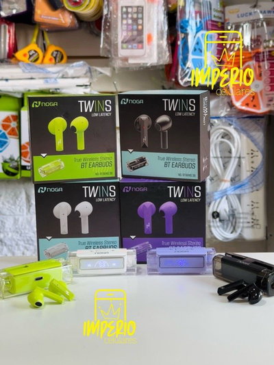 Auriculares NOGA TWINS 36 verde