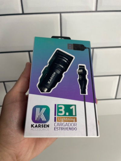 Cargador 12v KARSEN 3.1A iPhone