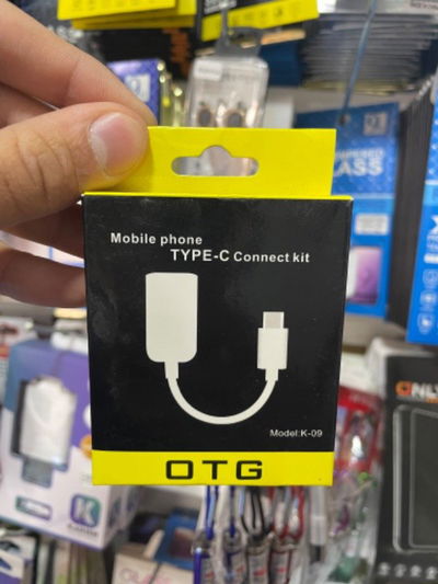 Cable otg tipo C en caja