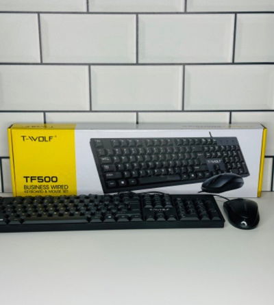 Combo Twolf teclado + mouse con cable