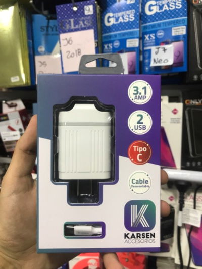 Cargador KARSEN tipo C desmontable 3.1A