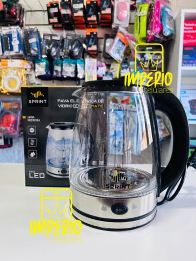 Pava sprint de vidrio 1.8L, con corte mate