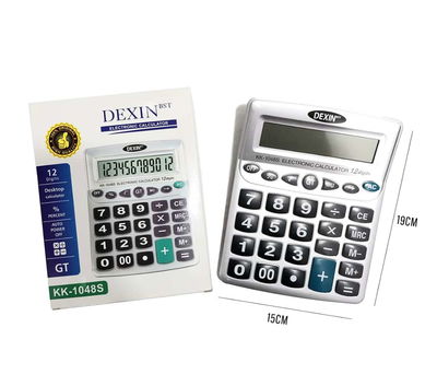 Calculadores 12 dígitos, números grandes 