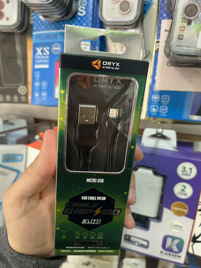 Cable ORYX v8 3.1A cable mallado 