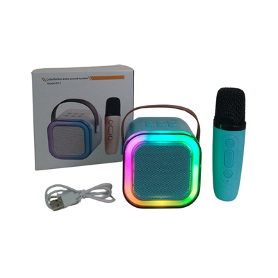 Parlante con micrófono karaoke k12