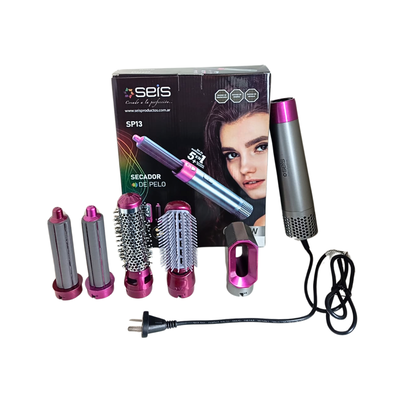 Cepillo modelador alisador 5 en 1 seis