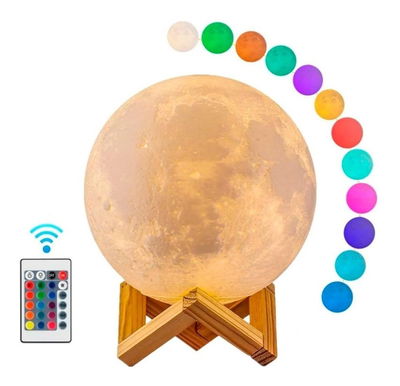 Lámpara luna rgb