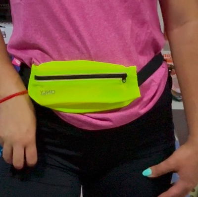 Riñonera deportiva amarilla 