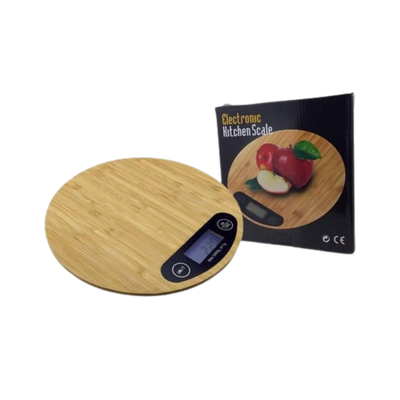 Balanza de cocina madera, hasta 5kg