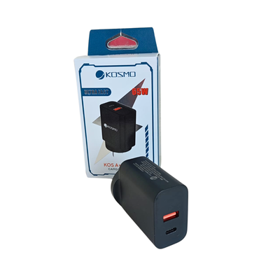 CABEZAL KOSMO USB + TIPO C 65W KOS A+C 65W