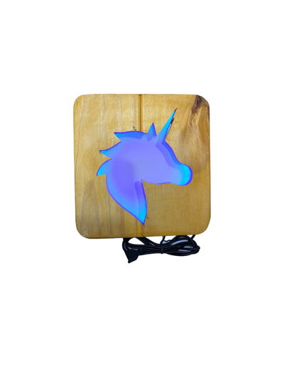 Lámpara cuadrada unicornio