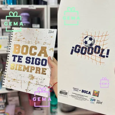 Cuadernillo A4 oficial Boca-Vibra de Paz