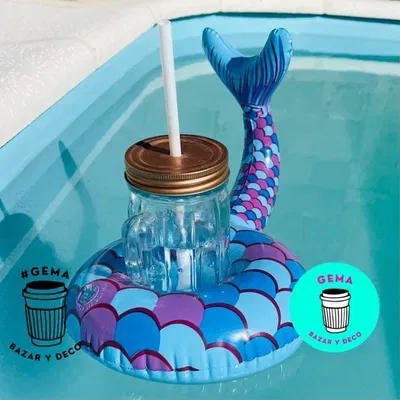 Inflable de sirena, para vaso-Vibra de Paz