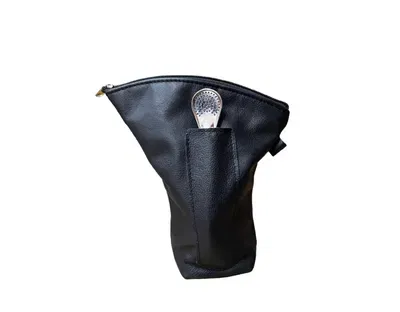 Yerbera porta bombilla, cuero liso-Vibra de Paz
