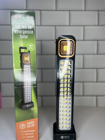 Luz de emergencia de 48led carga solar