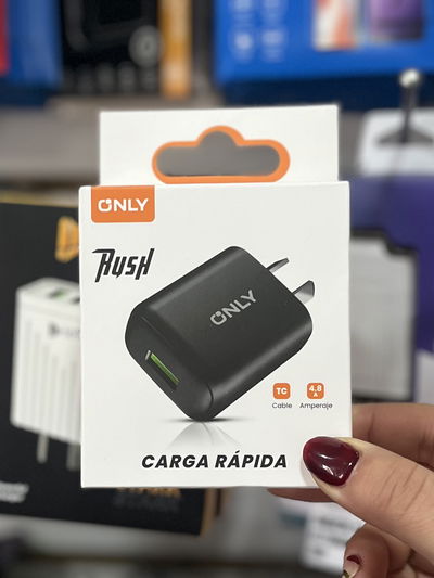 Cargador only rush 1 usb + cable tipo c