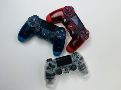 Joystick Sony PS4, efecto transparente