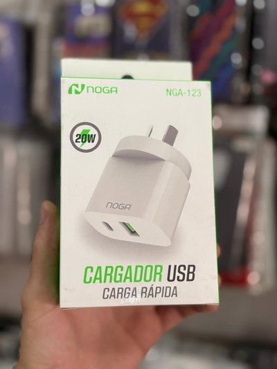 Cabezal Noga USB + tipo C 20W