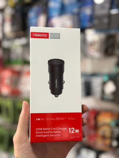 Cabezal TRANYOO 12V doble USB 12W para auto