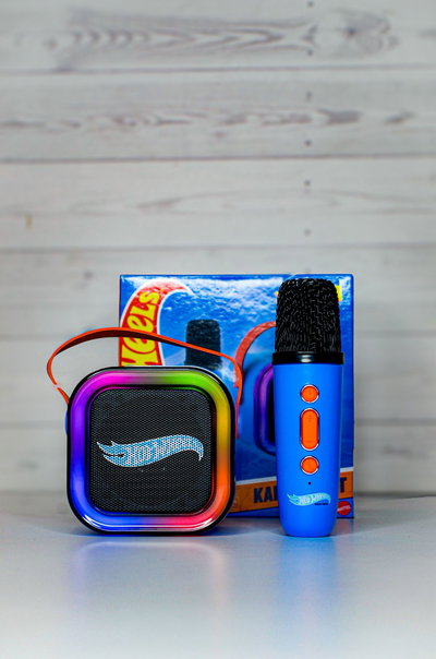 Hotwheels Kit Karaoke, Parlante + Microfono