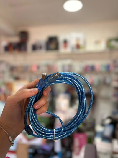 Cable USB con filtro,5 metros, para impresora 
