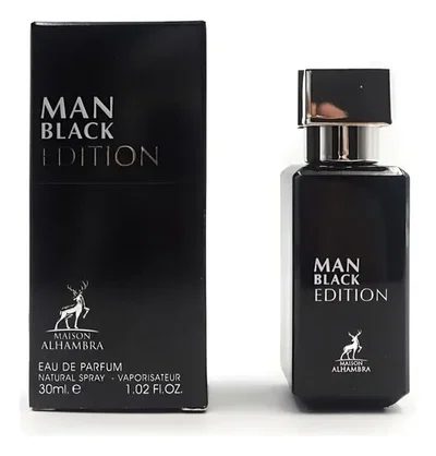 Man Black Edition 30ml Perfume Masculino Maison Alhambra 