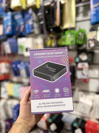 TV box BROHUIN Android tv 16gb + 2gb ram convertidor smart