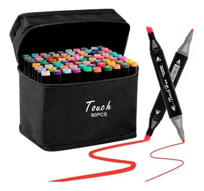 Set x 80 marcadores doble punta