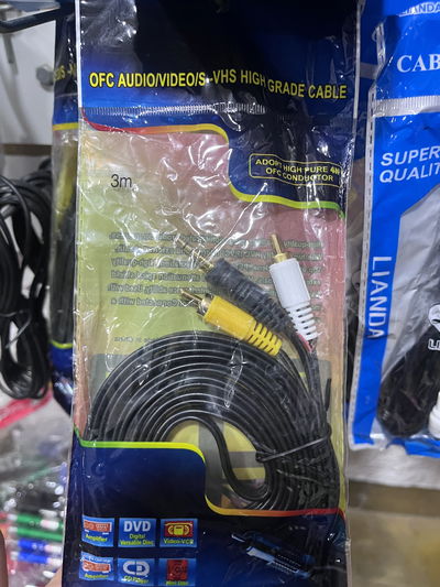 Cable 2 RCA a plug 3 m